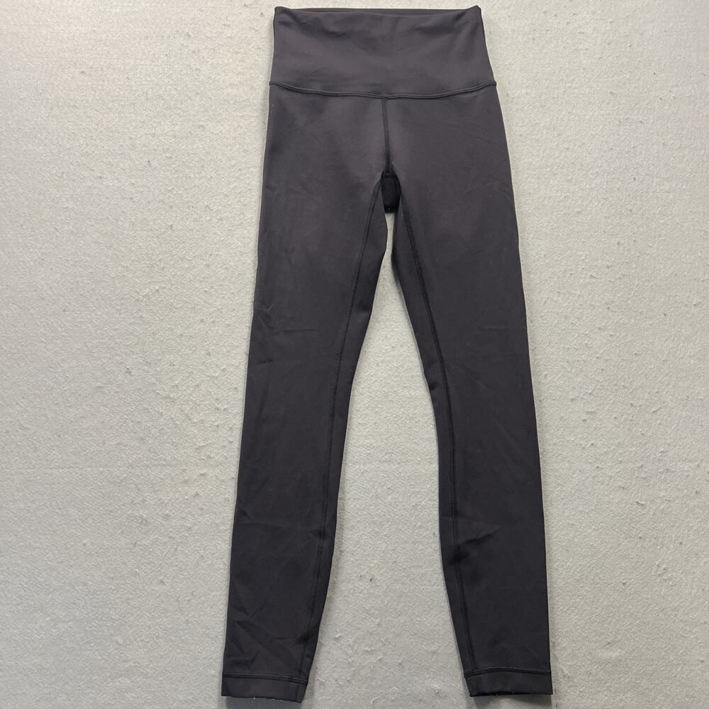 Lululemon Black High Rise Leggings Drawstring Waist Womens Yoga Pants